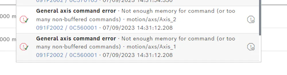 not enough memory for command