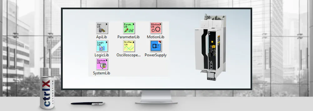 Easy Automation Library for ctrlX DRIVE - LabVIEW™ toolbox