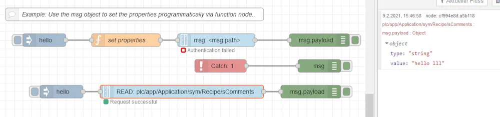 Node-Red - DatalayerContrib node