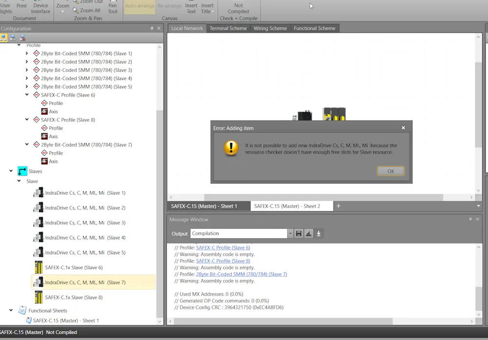 Resource checker error