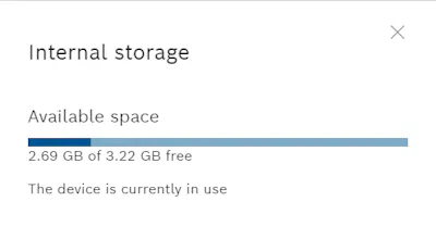 Storage error while installing snap on virtual ctrlx core