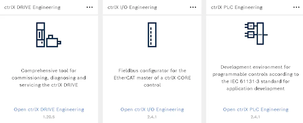 ctrlX Works v2.04 -- ctrlX DRIVE still v1.20?
