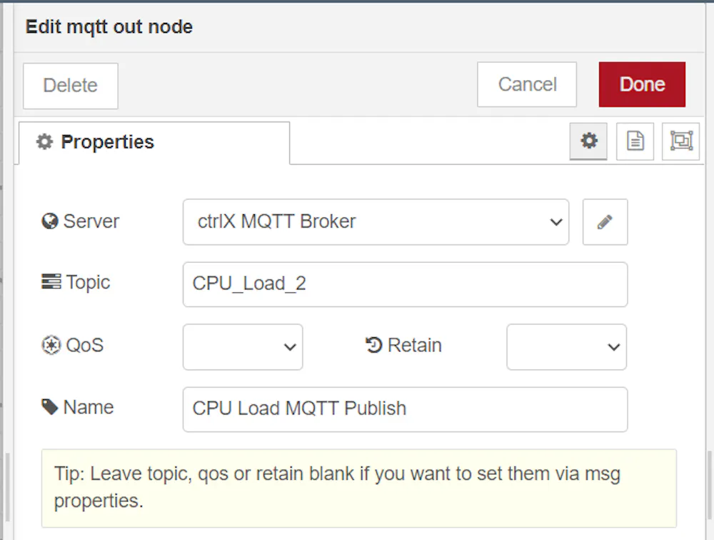 How to publish to MQTT broker using DeviceBridge app