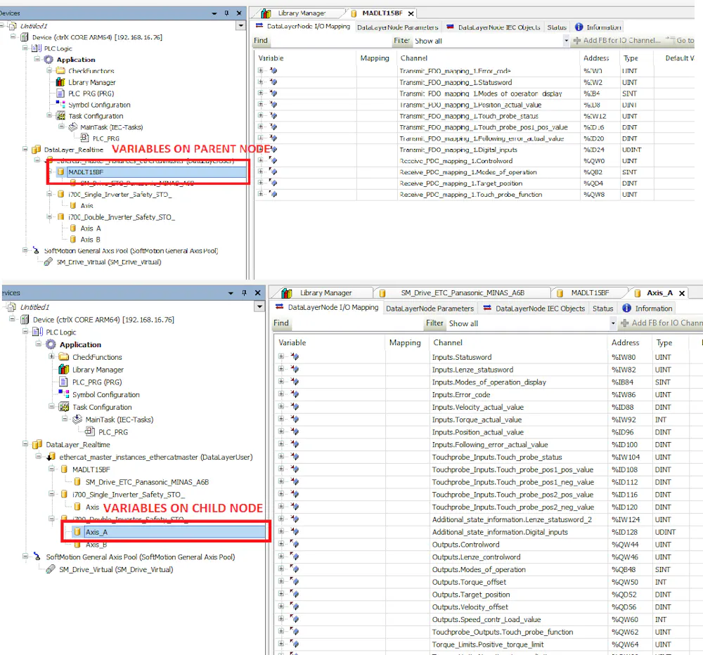 Can't add SoftMotion CoE axis for ECat nodes/mapping