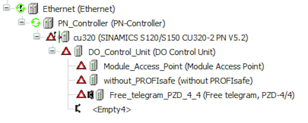 PROFINET Device app - Error code CF81FD12 - Aborted: AR protocol violation