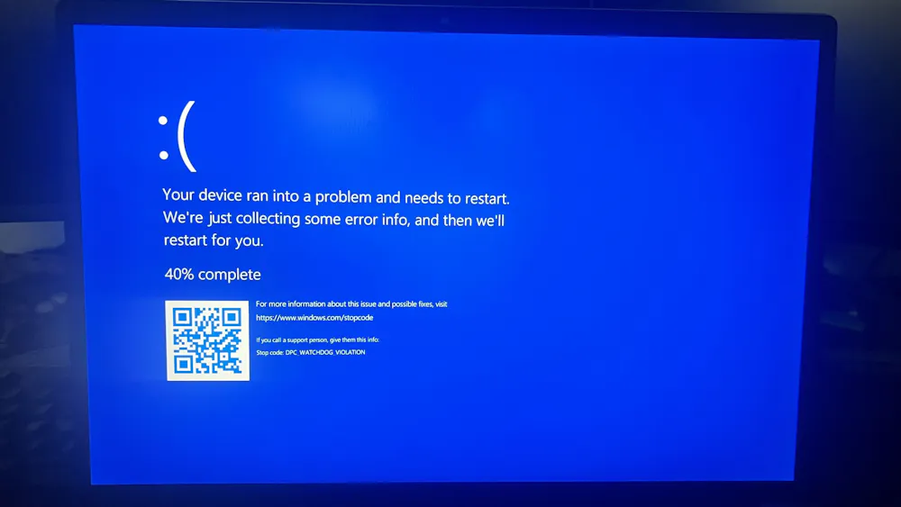 CtrlX Core Virtual Blue Screen of Death