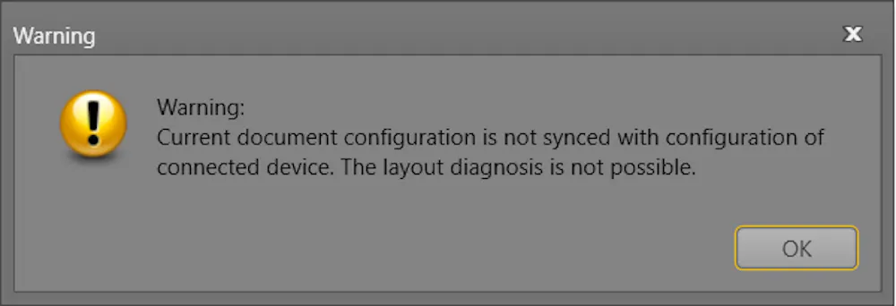Warning message