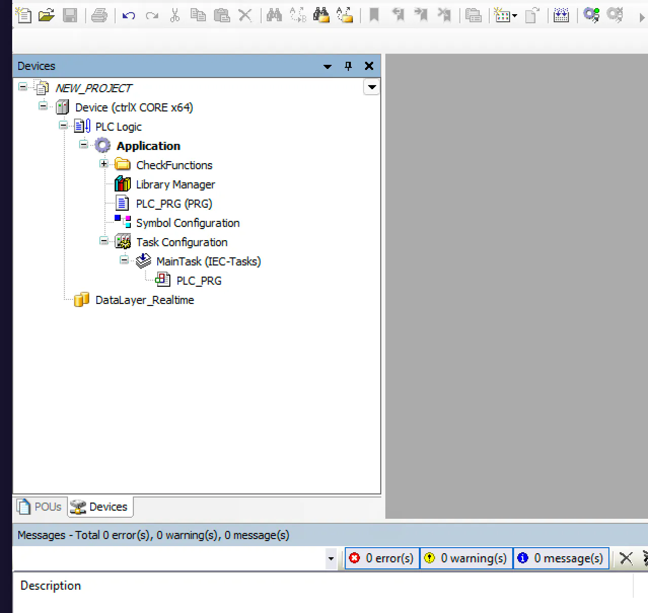 REST API for Devices side Creation of new project and creation of POU.