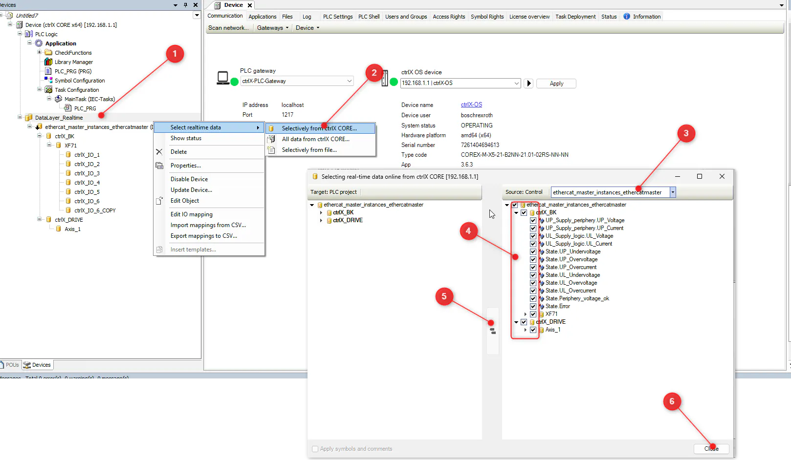 Importing the Inputs/Outputs to PLC Engineering