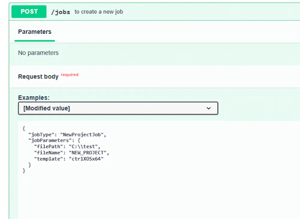 REST API for Devices side Creation of new project and creation of POU.