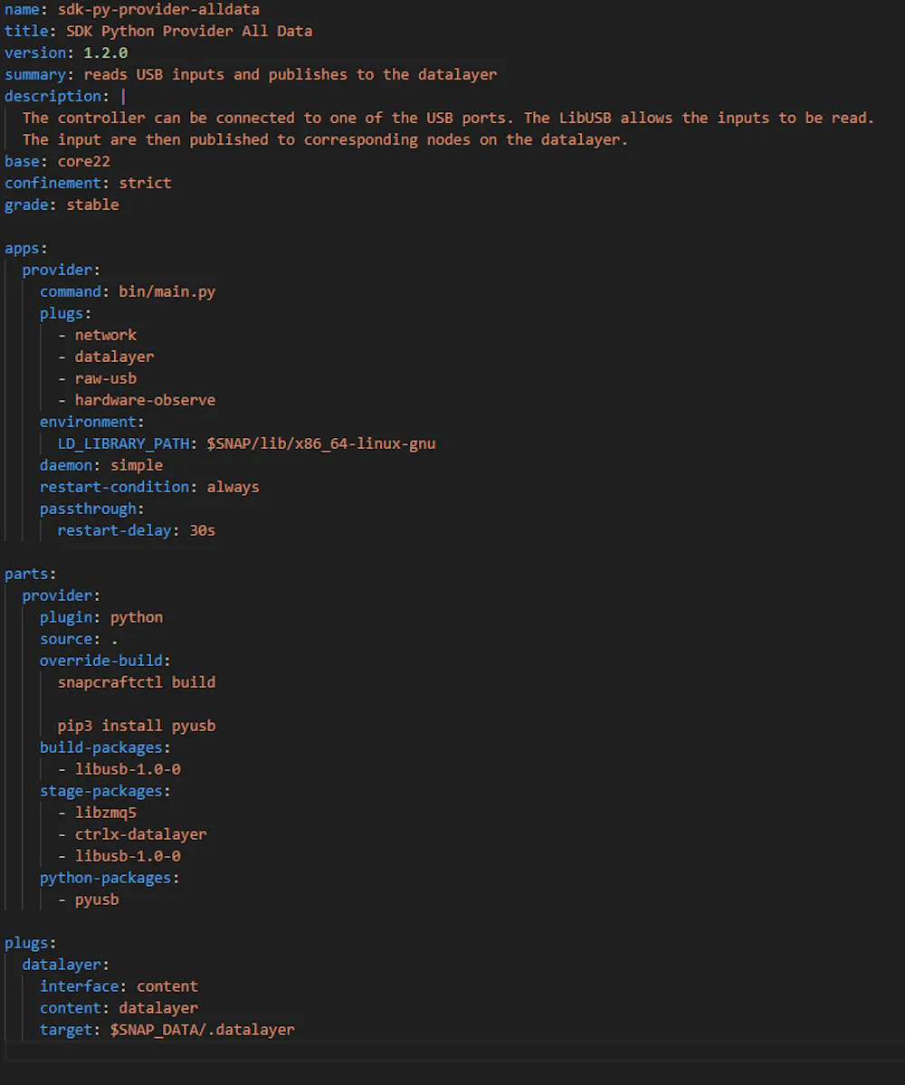 LibUSB not found on version ctrlX OS 2 (Ubuntu core22)
