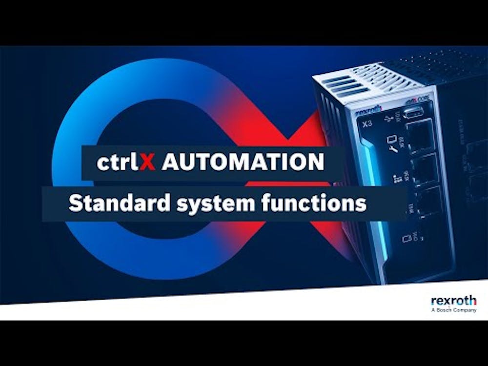 ctrlX AUTOMATION | #3 Standard system functions