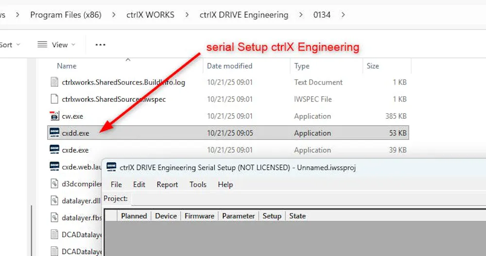 Serial Setup Licence for ctrlX Engineering