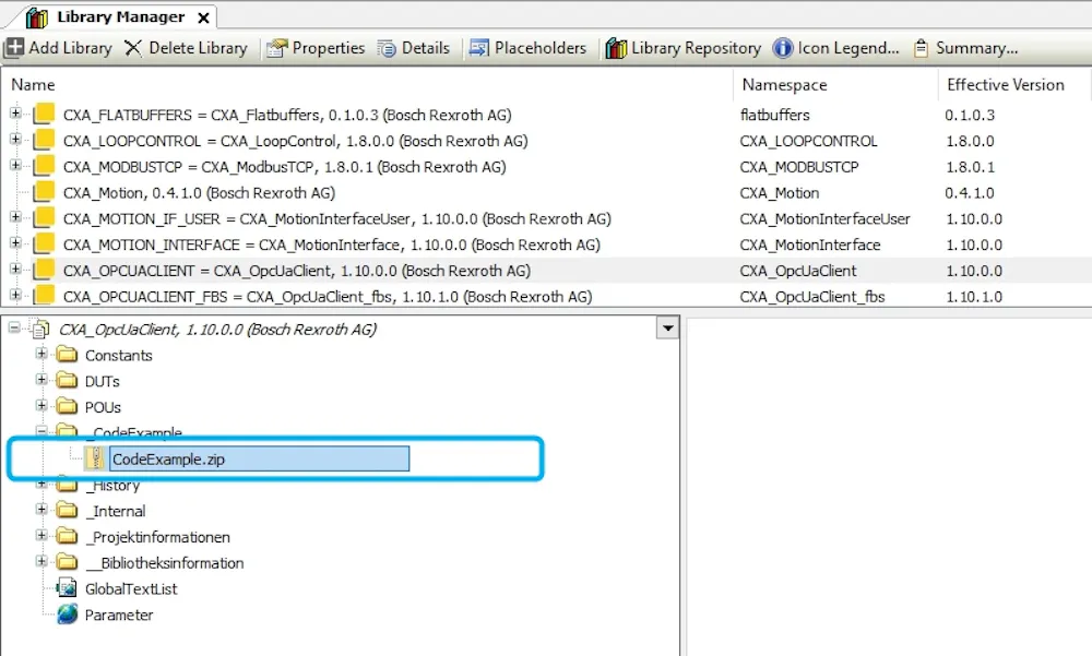 Access to a *.zip inside a library