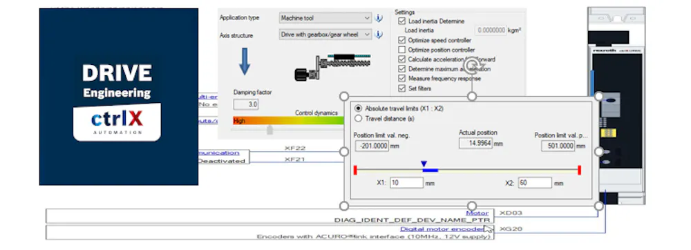 Do autotuning of regulation loops with ctrlX DRIVE