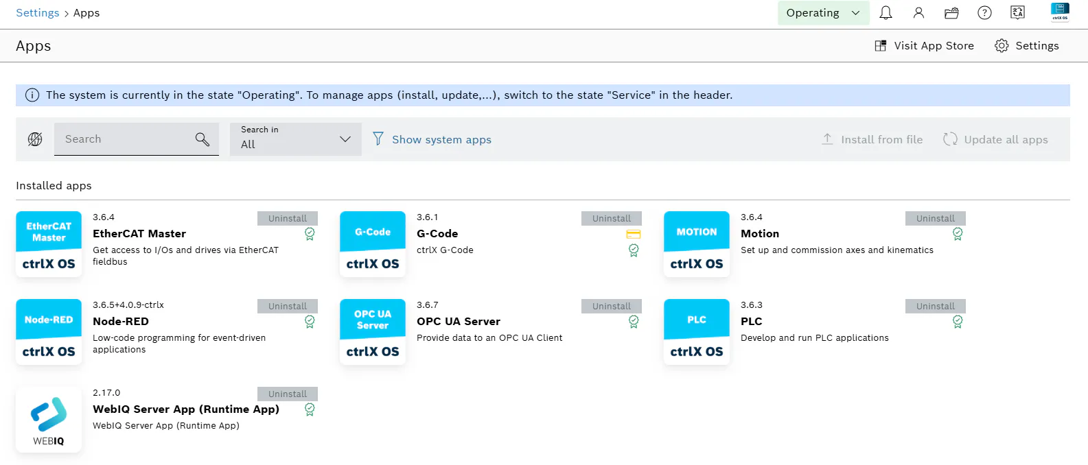 ctrlX Core does not connect via PLC engineering